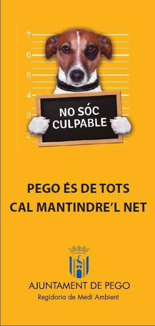 S’inicia la campanya ‘Pego és de tots, cal mantindre’l net’
