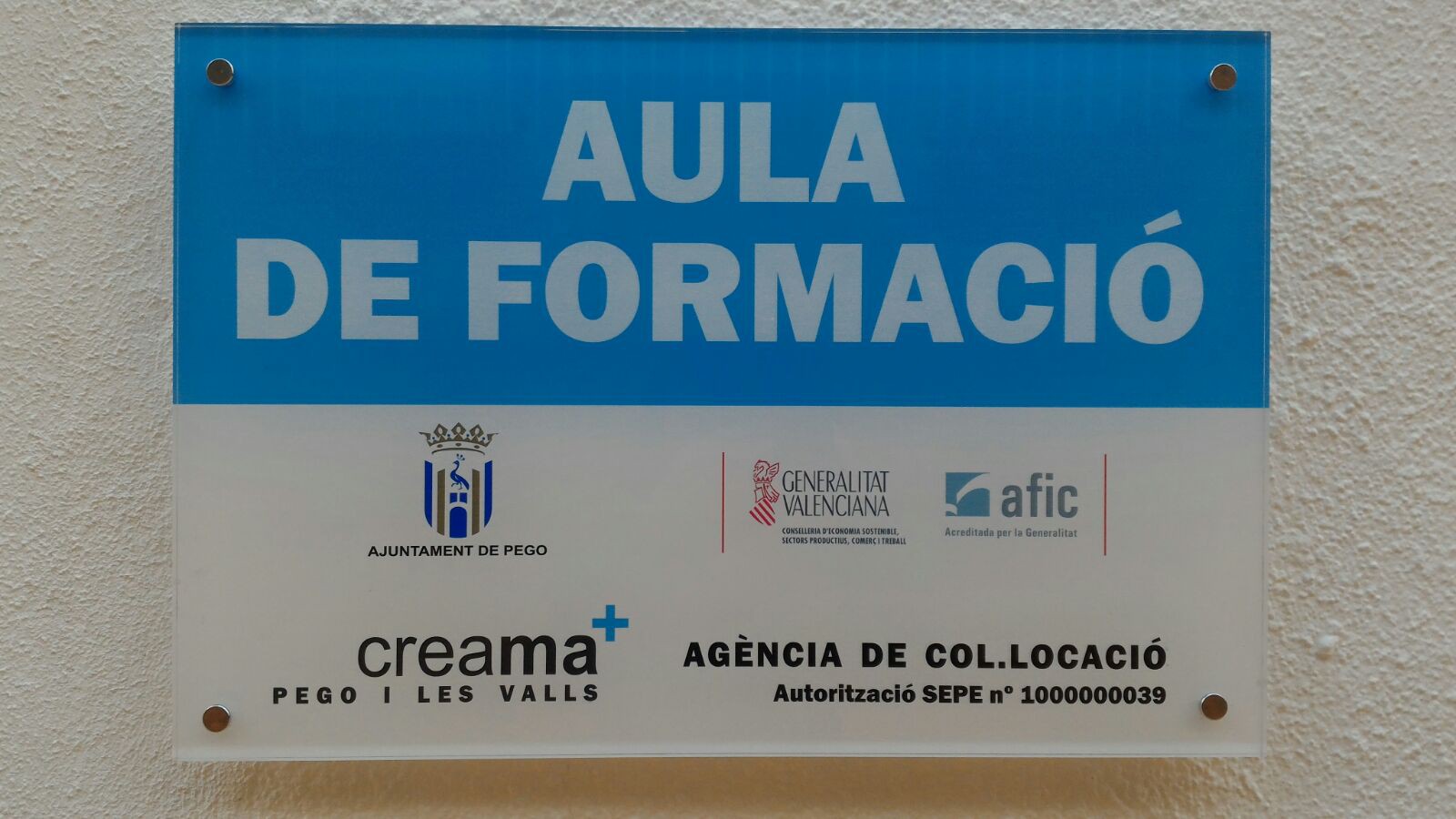 Creama Pego inaugura aula de formació