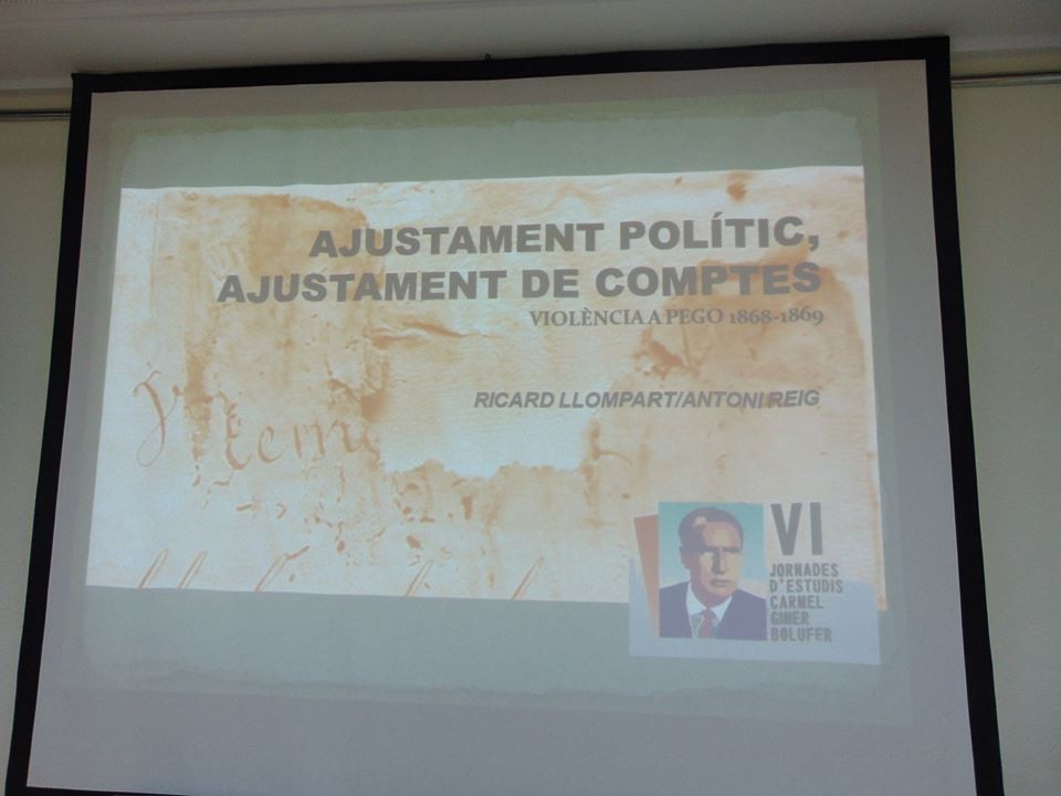 ‘1868-1869: Ajustament polític i ajustament de comptes a Pego’