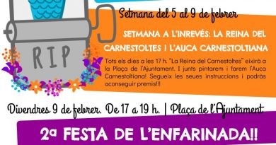 La 2ª Festa de l’Enfarinada culminarà divendres la segona edició dels Carnicontes Pegolins