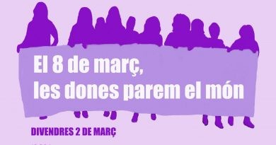 “El 8 de març les dones parem el món”, amb este lema la Xarxa de Dones de la Marina Alta s’adherix a la Vaga Feminista i fa una crida a secundar-la