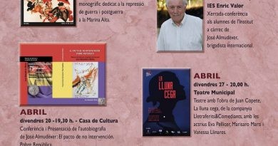 Pego organitza el I Cicle al voltant de la Memòria Històrica