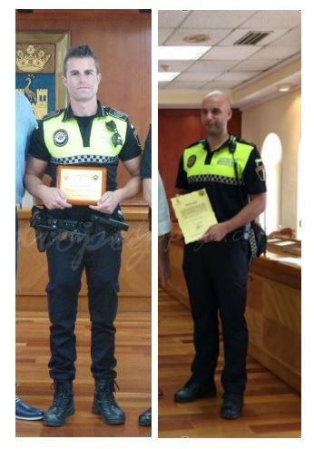 Pego proposa al Consell que distingisca els policies locals Eloy Pérez Moncho i Marcos Martín Sendra