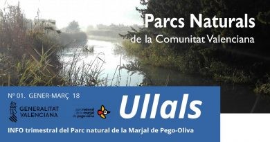 Naix ‘Ullals’, el butlletí informatiu trimestral sobre el Parc Natural de la Marjal de Pego-Oliva