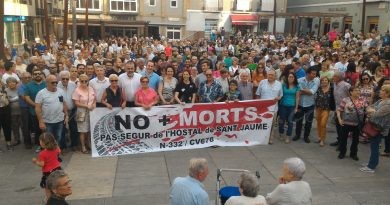 Pego exigix “No + Morts” al punt negre de l’encreuament de l’Hostal de Sant Jaume