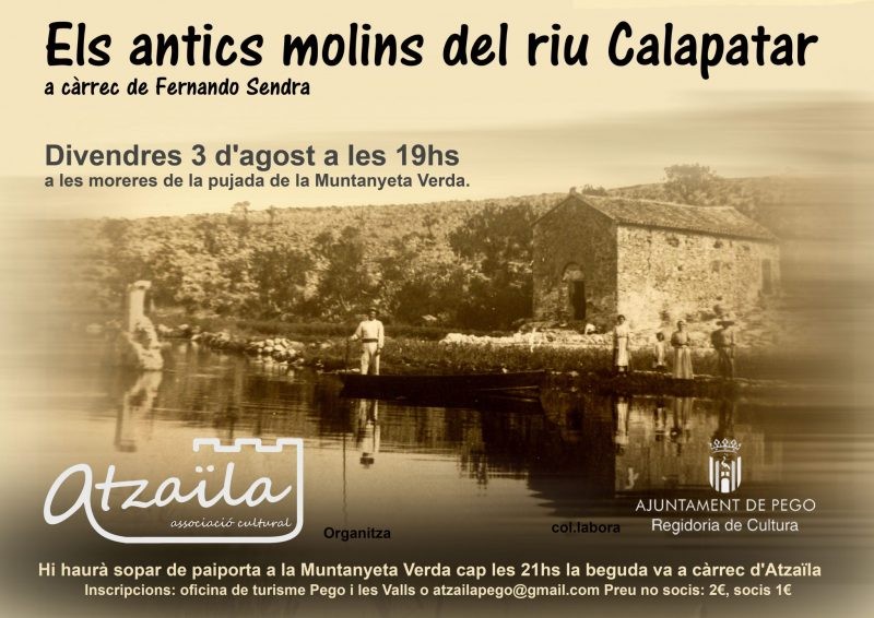 Atzaïla i Fernando Sendra descobrixen els ‘Antics molins del riu Calapatar’