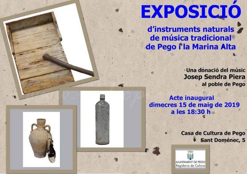 Avui s’inaugura una exposició d’instruments tradicionals donats per Josep Sendra