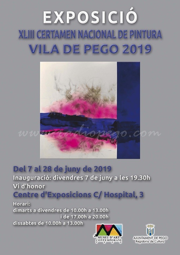 L’exposició del XLIII Certamen de Pintura Vila de Pego serà inaugurada el divendres