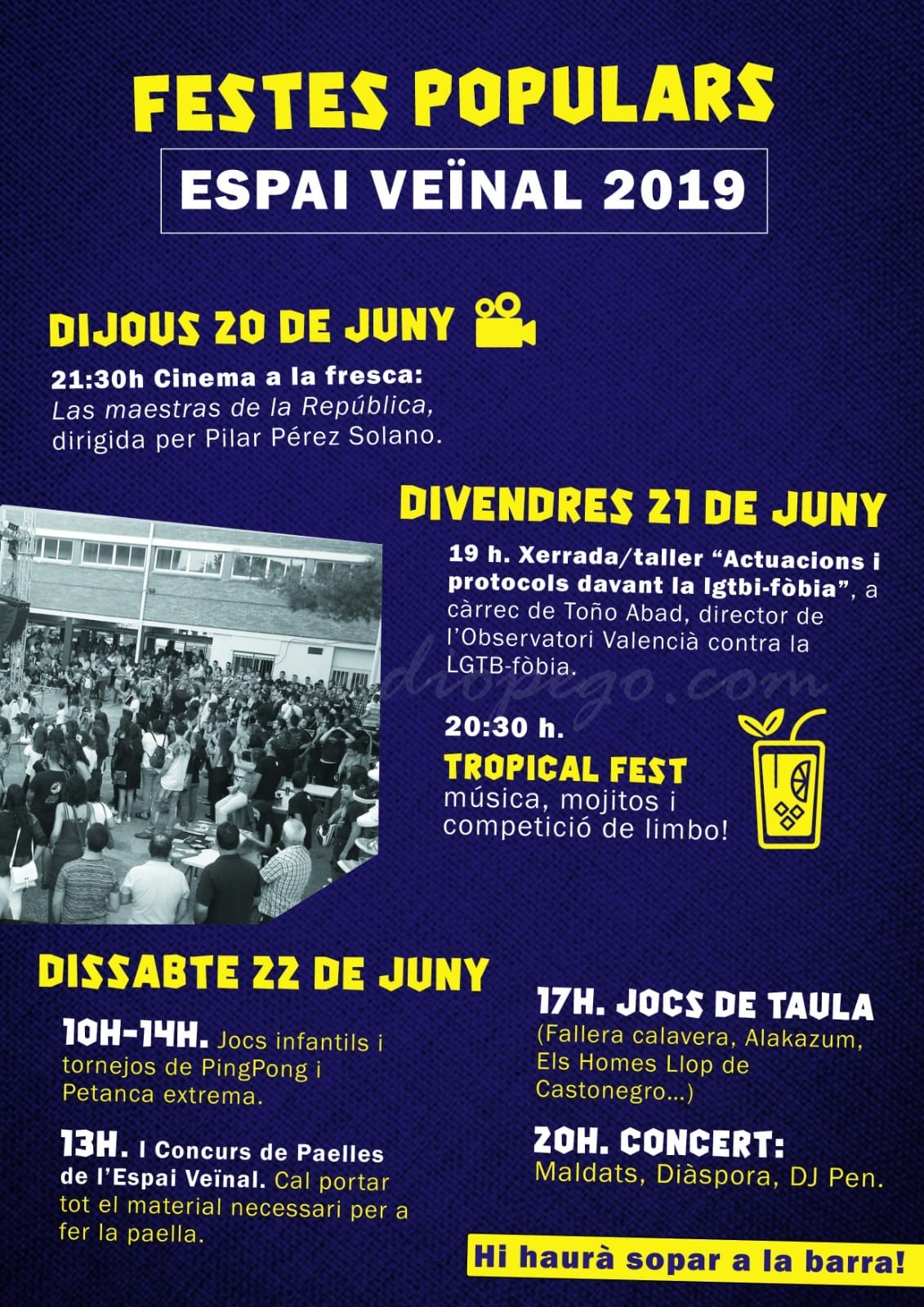 Les Festes Populars de l’Espai Veïnal 2019 començaran el dijous