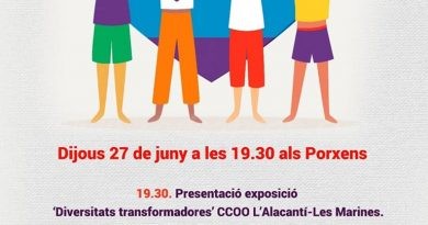 Visibles col·lectiu LGTBI + Pego participa en una jornada sobre diversitat a Pedreguer