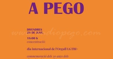 Visibles convoca una concentració per a celebrar el Dia de l’Orgull a Pego