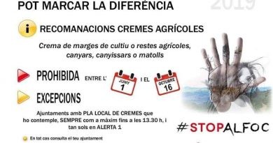 Ha començat la campanya Stop al foc amb prohibició de la crema de restes agrícoles