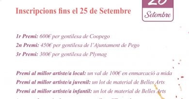 Obert ja el termini d’inscripcions per al Concurs de Pintura Ràpida