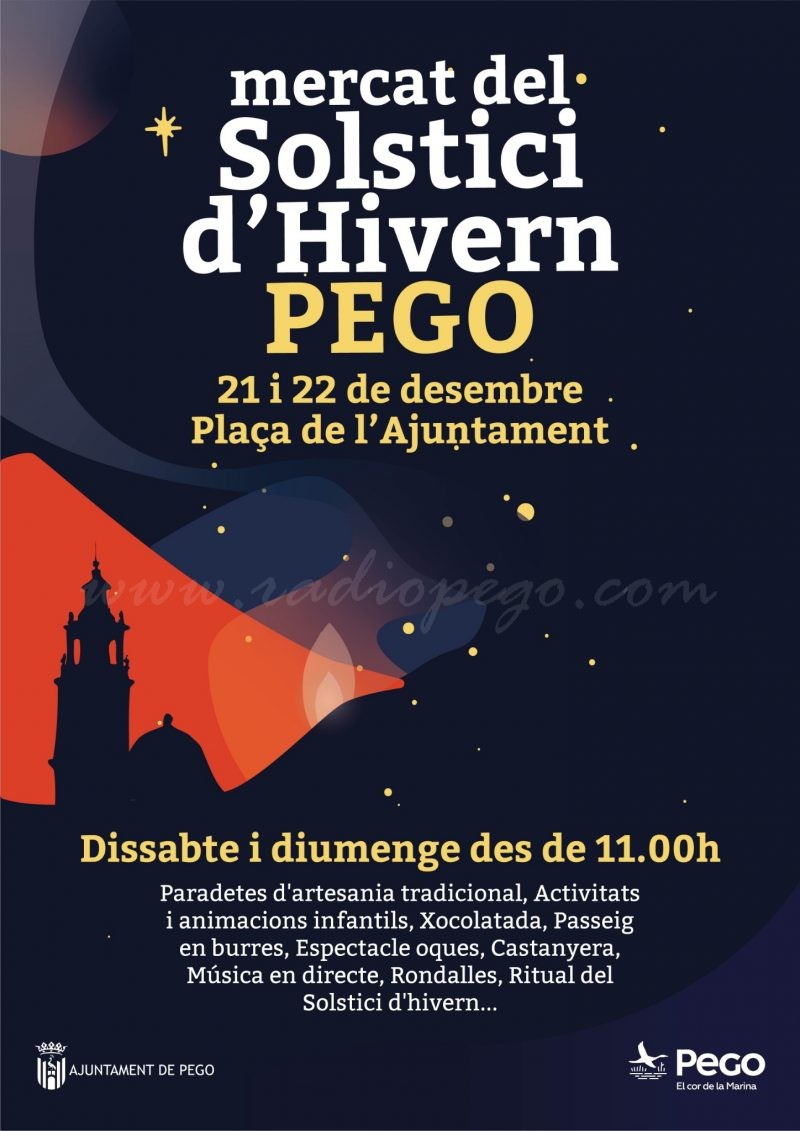 Pego tindrà un mercat del Solstici d’Hivern el 21 i 22 de desembre