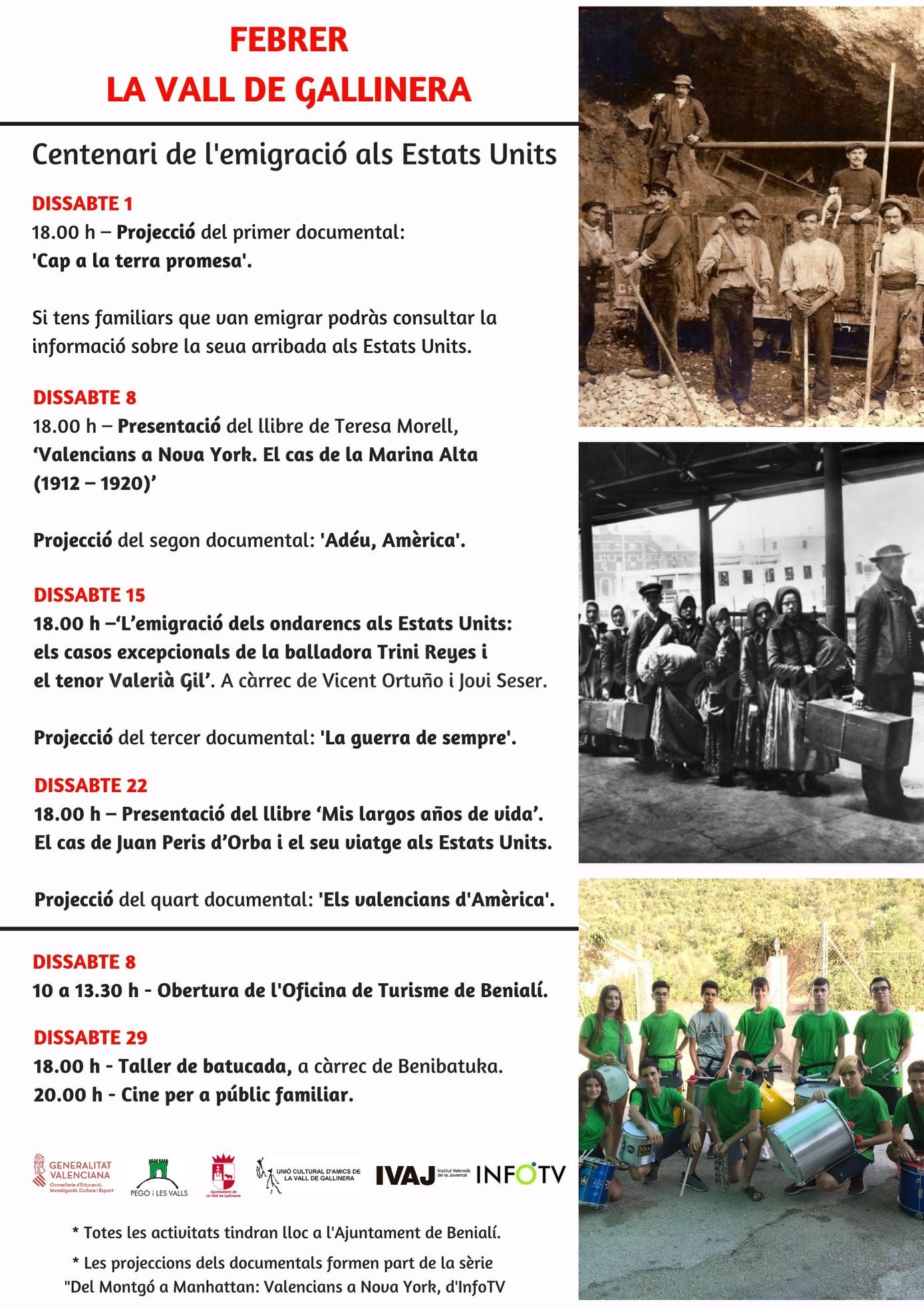 Centenari de l’emigració als Estats Units Centenari de l’emigració als Estats Units