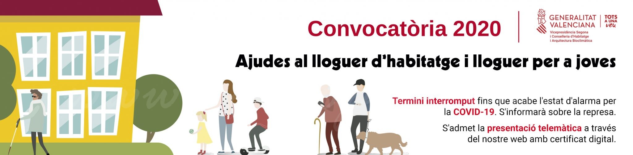 S’obri el termini per a sol·licitar les ajudes al lloguer i lloguer jove