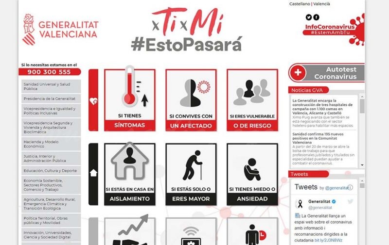 La Comunitat Valenciana no registra cap mort per coronavirus en les últimes hores