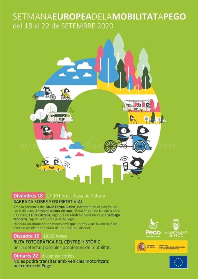 Demà comença la Setmana de la Mobilitat a Pego