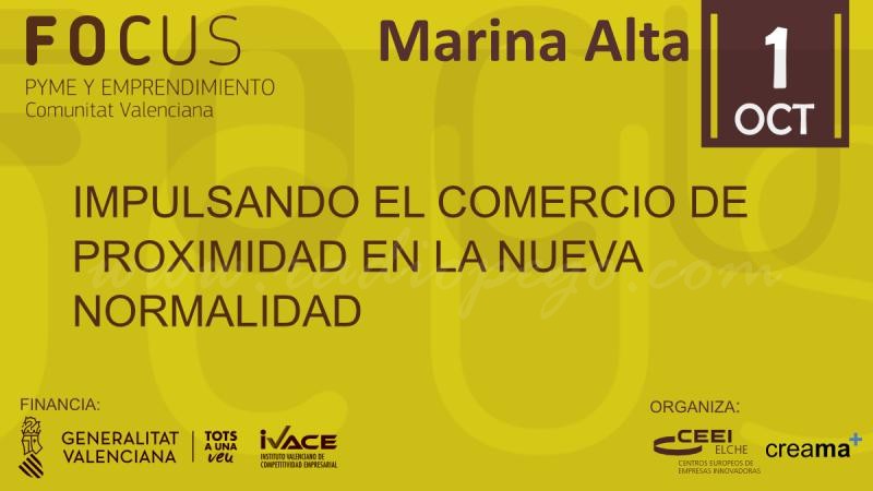 Focus Pyme Marina Alta, l’1 d’octubre, per via telemàtica