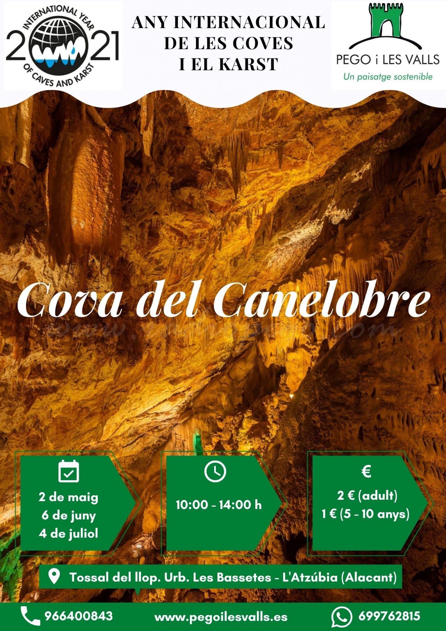 Visita a la Cova del Canelobre Visita a la Cova del Canelobre