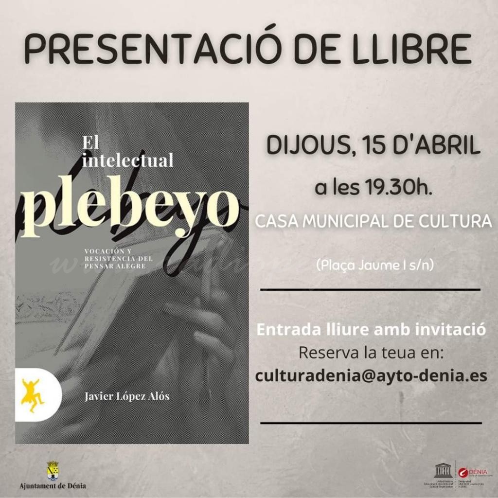 Presentació del llibre de Javier López Alós, Dénia. Presentació del llibre de Javier López Alós, Dénia.