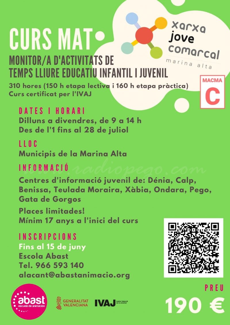 La Xarxa Jove Comarcal ofereix un curs per a la formació de monitors d’activitats de temps lliure