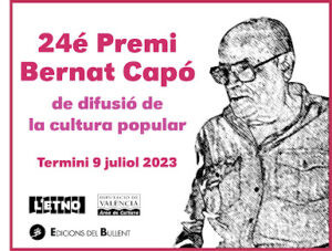 Obert el termini de presentació de treballs al Premi Bernat Capó de difusió de la cultura popular
