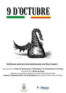 Els col·legis de Pego participen en l’acte del 9 d’Octubre