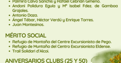 El Centre Excursionista Pego guanya dos dels Premis FEMECV 2023