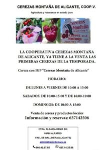 La Vall torna a tindre cireres