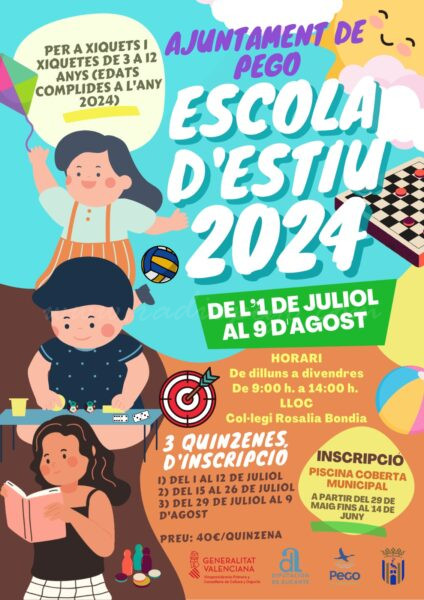 La regidoria d’Esports ofereix 150 places en l’Escola d’Estiu