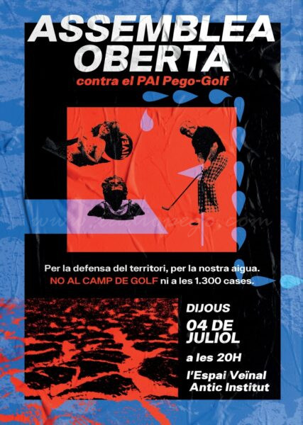 Una assemblea oberta per tal de sumar forces contra el Pai Pego Golf