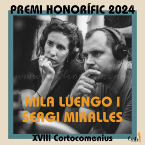 Sergi Miralles i Mila Luengo guardonats amb el premi honorífic de Cortocomenius