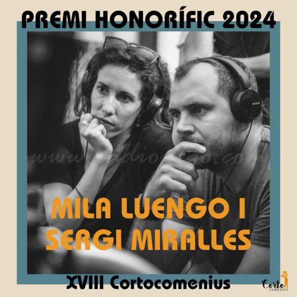 Sergi Miralles i Mila Luengo guardonats amb el premi honorífic de Cortocomenius