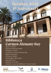 Pego celebra el primer aniversari d’obertura de la biblioteca Carmen Alemany Bay amb activitats diverses