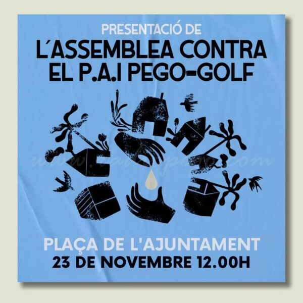 L’assemblea ‘Guaitem la terra’ es presenta este dissabte a Pego amb una concentració