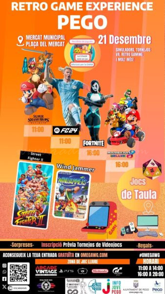 Pego acull la IV edició de Retro Game Experience dissabte 21 de desembre