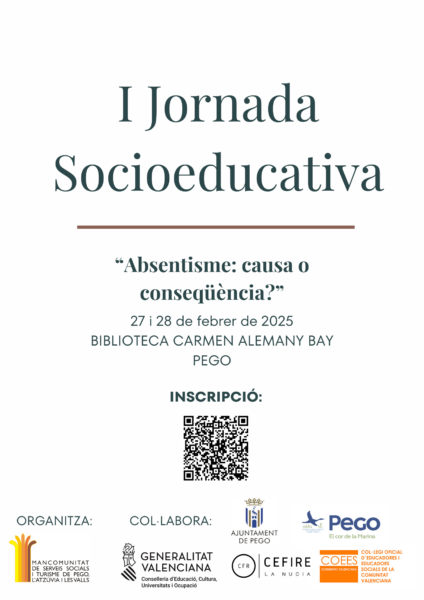 L’absentisme a anàlisi, en la I jornada socioeducativa que es desenvoluparà a Pego