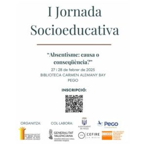 Un centenar de persones assistiran a la I jornada socioeducativa dedicada a l’absentisme escolar que comença demà a Pego