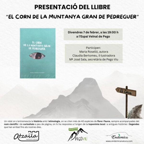 «Fruit del profund amor pel territori» de Maria Roselló naix ‘El Corn de la muntanya gran de Pedreguer’