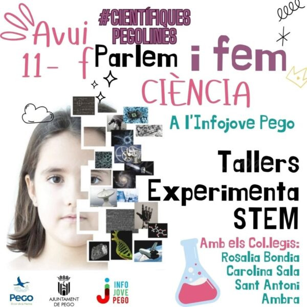 Pego estrena el Taller Experimenta STEM junt amb joves científiques pegolines per celebra el Dia de la Dona i la Xiqueta en la Ciència