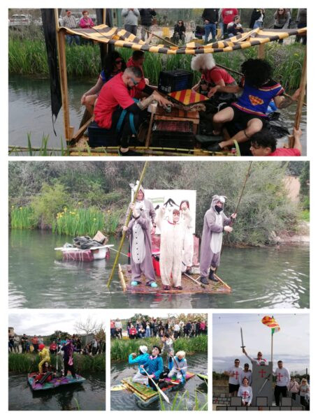 Almogàvers, Pego Viu, Cavallers de la Taula Quadrà i Personatges del Bullent, guanyen la XXXIX edició de la Baixà del riu Bullent