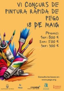 Publicades les bases del VI Concurs de pintura ràpida de Pego
