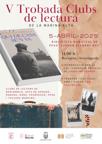 El Club de Lectura de Pego, amfitrió de la V Trobada de Clubs de Lectura de la Marina Alta