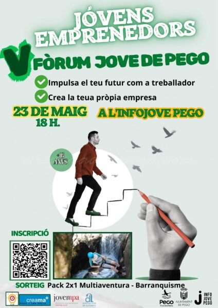 Ocupació, emprenedoria i oportunitats de futur en el V Fòrum Jove de Pego
