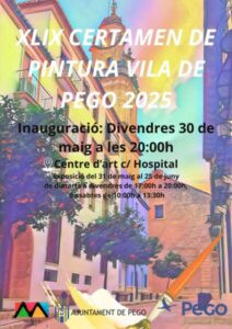 L’obra guanyadora del XLIX Certamen de Pintura ‘Vila de Pego’ es coneixerà durant la inauguració de l’exposició