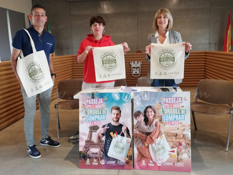 ‘Passeja pel món l’orgull de comprar a Pego’ és la nova campanya per promocionar el comerç local