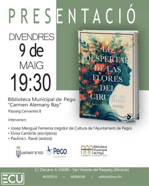 Pego acull la presentació de ‘El despertar de las flores del ciruelo’