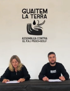 Guaitem la Terra anuncia una «alternativa legal per aturar el PAI Pego-Golf»