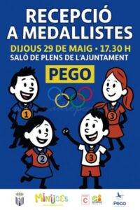 Pego rebrà als medallistes dels Mini Jocs 2025 en una recepció oficial